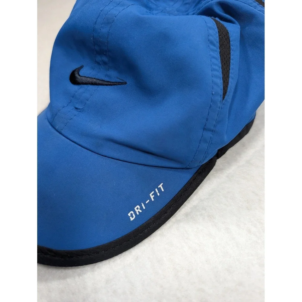 Nike Dri-FIT Toddler Hat Royal Blue Black Swoosh Athletic Baseball Cap 2435-787